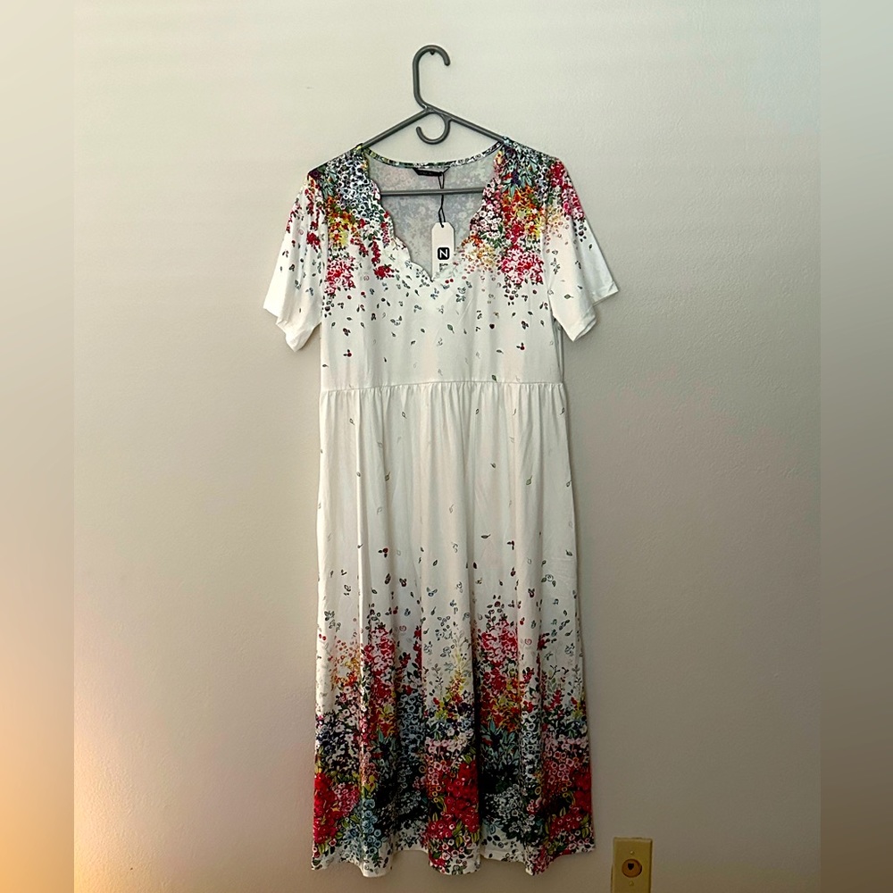Joyful NORACORA Floral Dress—-Medium